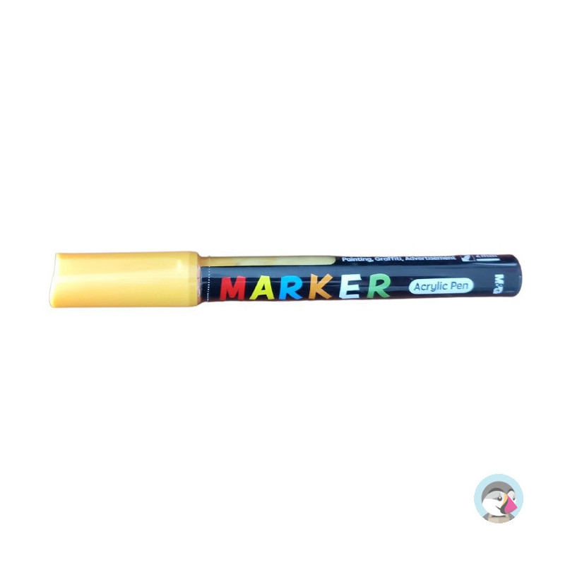 Marker akrylowy 1-2mm jasnożółty MG APL404-15