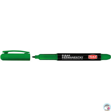 Marker permanentny okrągły zielony 1mm TO-324 TOMA