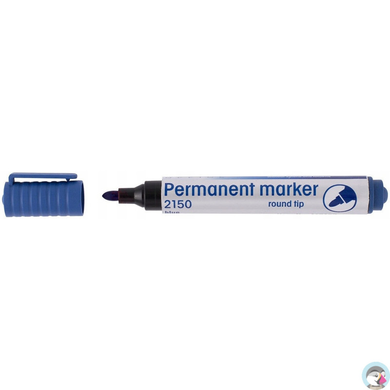 Marker permanentny 2150 niebieski okrągła końcówka 110167 D.RECT
