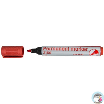 Marker permanentny 2150 czerwony okrągła końcówka 110166 D.RECT