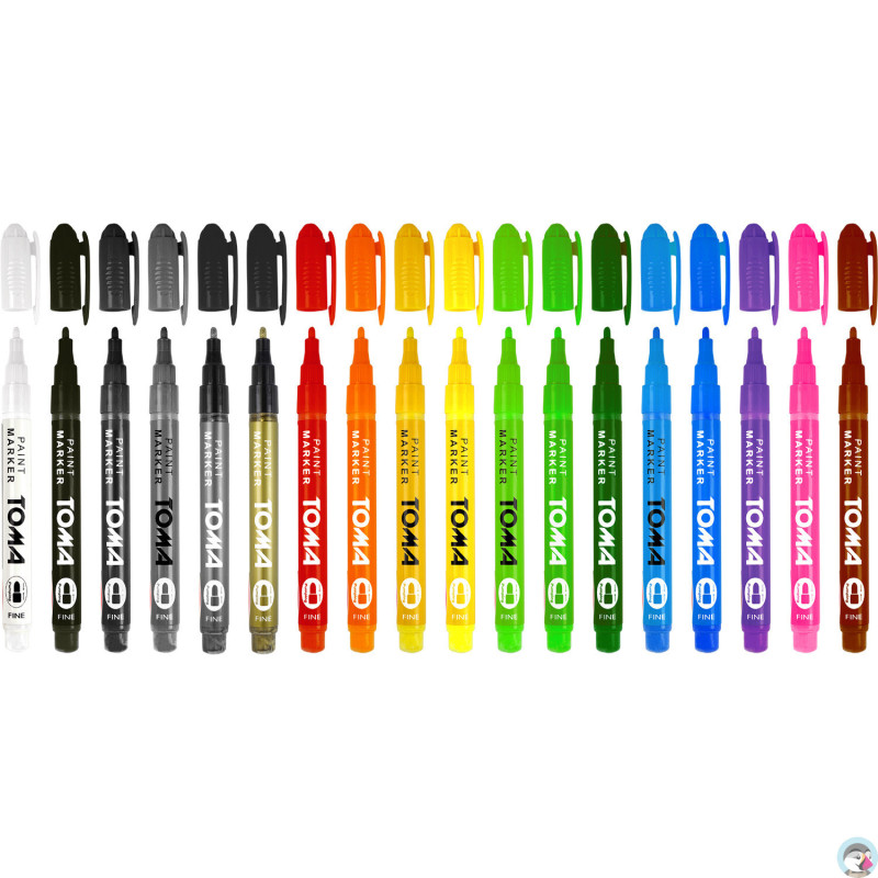 Marker olejowy F różowy 1.5mm TO-441 TOMA