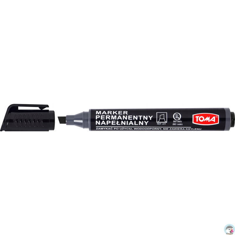 Marker permanentny ścięty czarny ARTLINE TO-221 TOMA