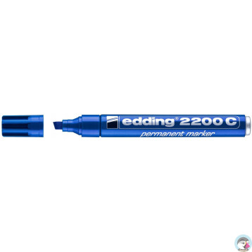 Marker pernamentny 2200/003 ścięty niebieski EDDING