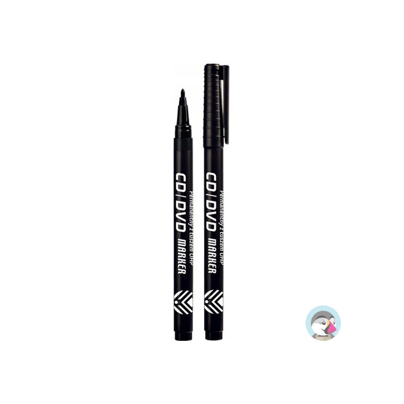 Marker OHP czarny CD/DVD KM111-V TETIS