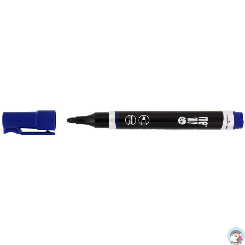 Marker permanentny niebieski okrągła końcówka MM022-03 MEMOBE