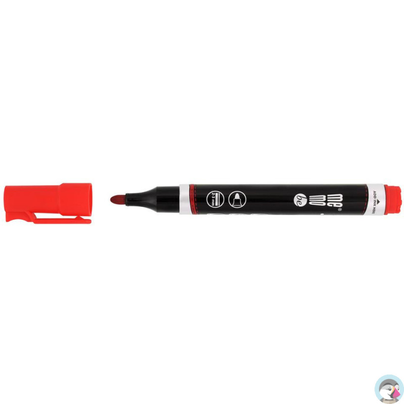 Marker permanentny czerwony okrągła końcówka MM022-05 MEMOBE