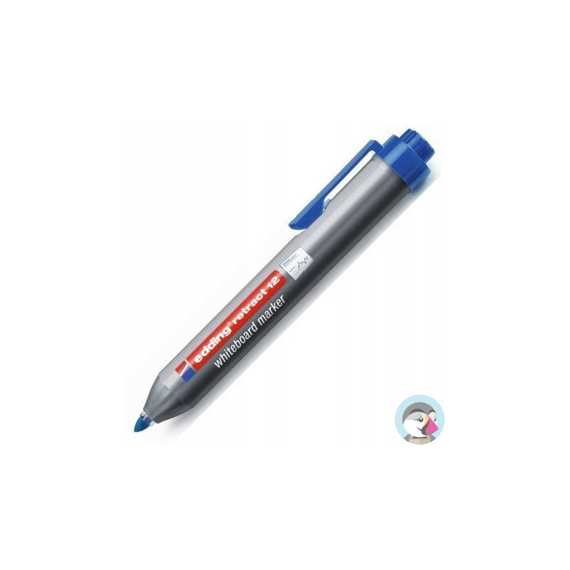 Marker do tablic automatyczny niebieski okrągła końcówka 1.5-3mm Retract 12/003/N EDDING