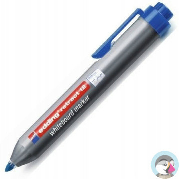 Marker do tablic automatyczny niebieski okrągła końcówka 1.5-3mm Retract 12/003/N EDDING