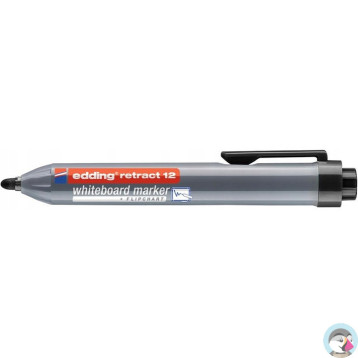 Marker do tablic automatyczny czarny okrągła końcówka 1.5-3mm Retract 12/001/N EDDING
