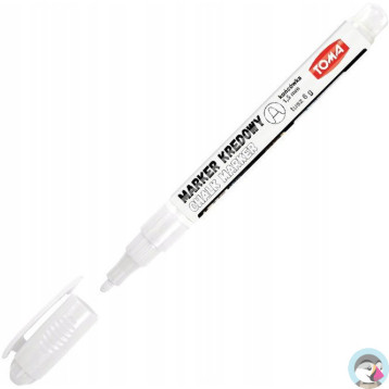 Marker kredowy 1.5mm biały TO-293 TOMA