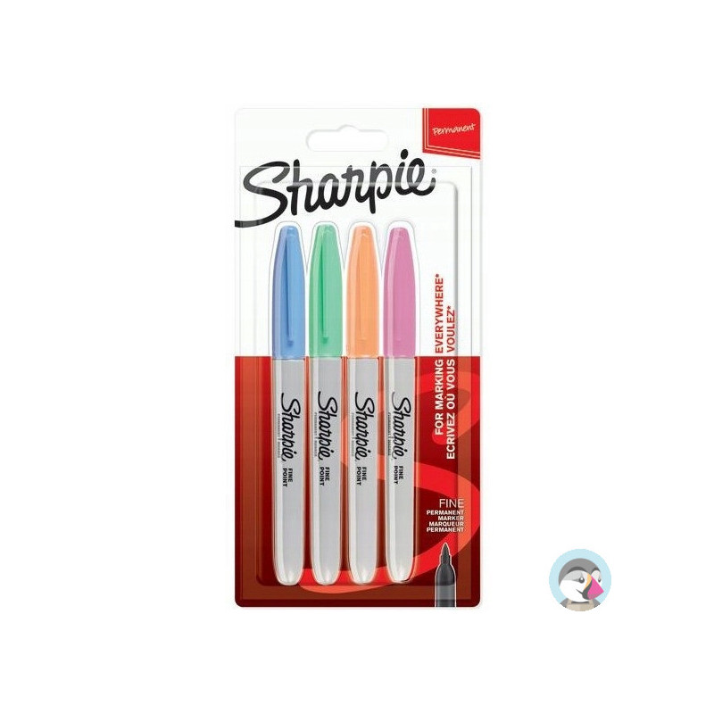 Markery permanentne SHARPIE FINE PASTEL 4kol. 2065402