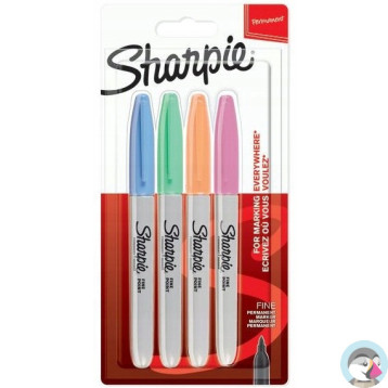 Markery permanentne SHARPIE FINE PASTEL 4kol. 2065402