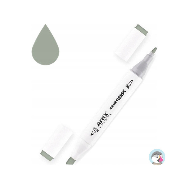 Marker alkoholowy dwustronny SZARY CG4 PP915-112 ARTIX