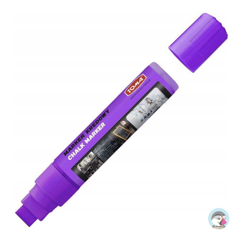 Markery kredowe końcówka ścięta 15x8mm -fioletowy TO-290 TOMA