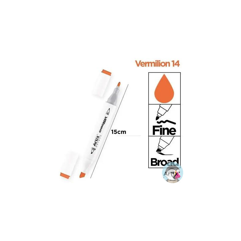 Marker alkoholowy dwustronny VERMILION PP915-14 ARTIX