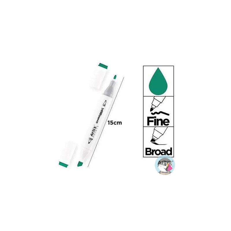 Marker alkoholowy dwustronny FOREST GREEN PP915-50 ARTIX