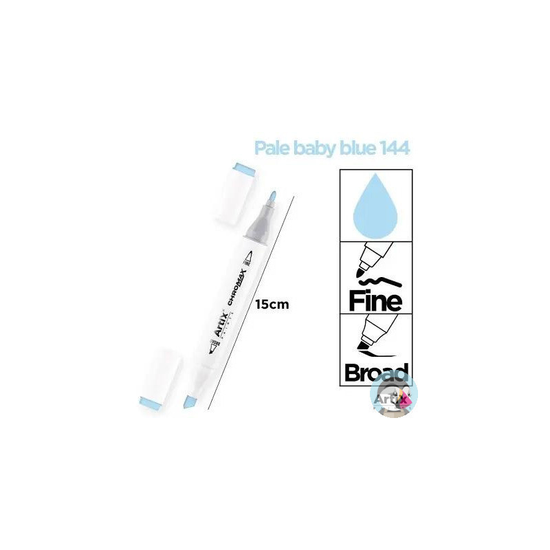 Marker alkoholowy dwustronny PALE BABY BLUE PP915-51 ARTIX