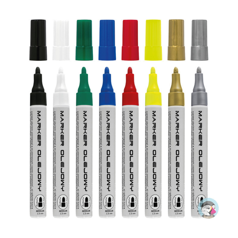 Marker olejowy ECONOMY zielony TO-420 TOMA