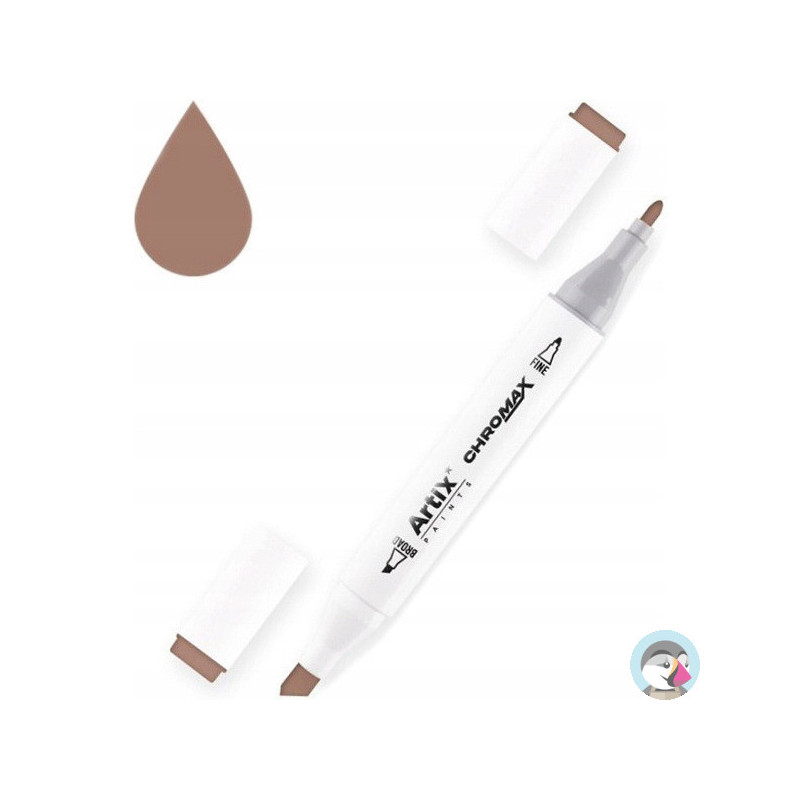 Marker alkoholowy dwustronny BURNT SIENNA PP915-95 ARTIX
