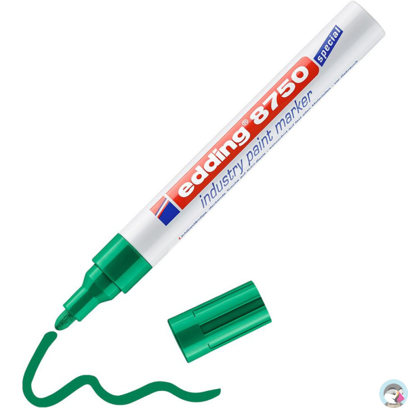 Marker lakierowy przemysłowy 2-4mm zielony okrągła końcówka 8750/004/ZI EDDING