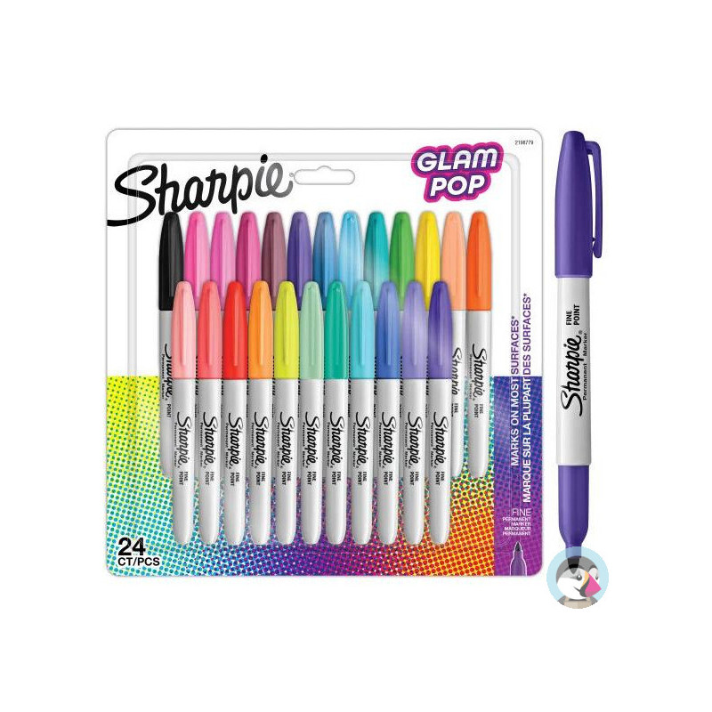Markery permanentne SHARPIE Glam Pop 24 kolory 2198779