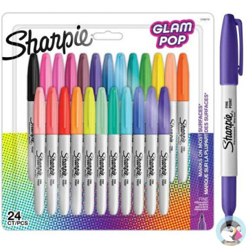 Markery permanentne SHARPIE Glam Pop 24 kolory 2198779