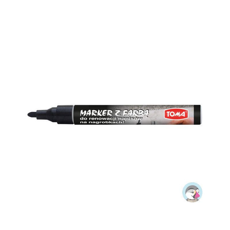 Marker olejowy do nagrobków czarny 2,3mm TO-448 TOMA