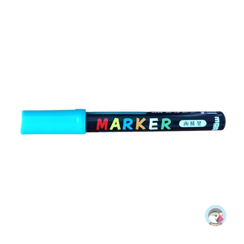Marker akrylowy 1-2 mm zielony niebieskawy MG ZPLN6570-53
