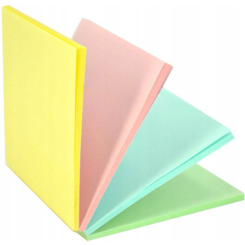 Bloczek STICKN MAGIC PAD 76x76mm pastel mix kolorów 21574 Bloczek STICKN MAGIC PAD 76x76mm pastel mix kolorów 21574