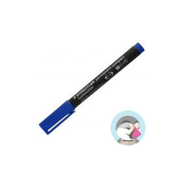 Marker permanentny niebieski COMPACT
