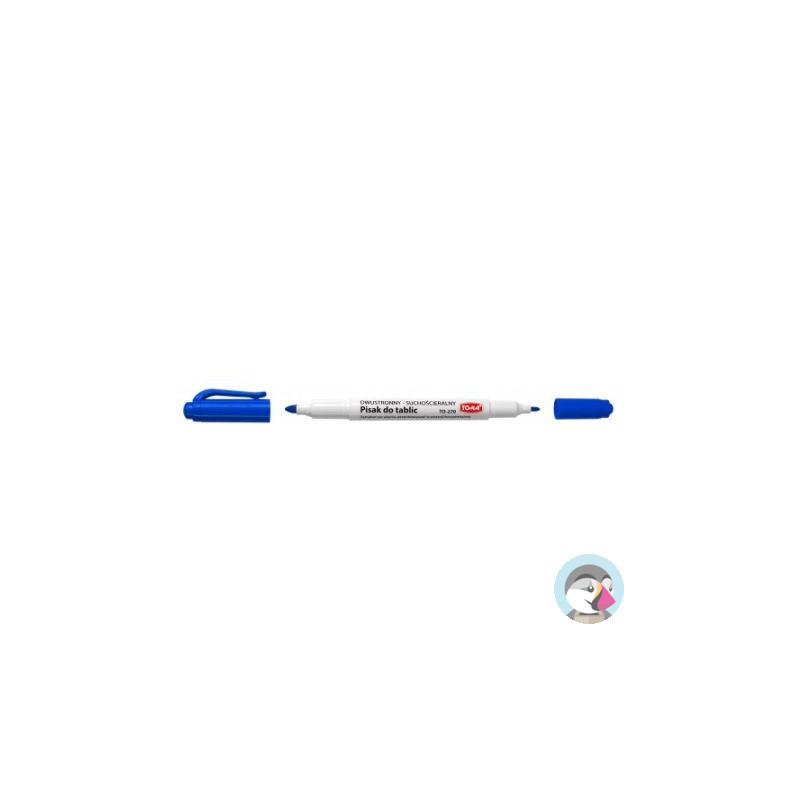 Marker dwustronny suchoscieralny TO-270 niebieski TOMA