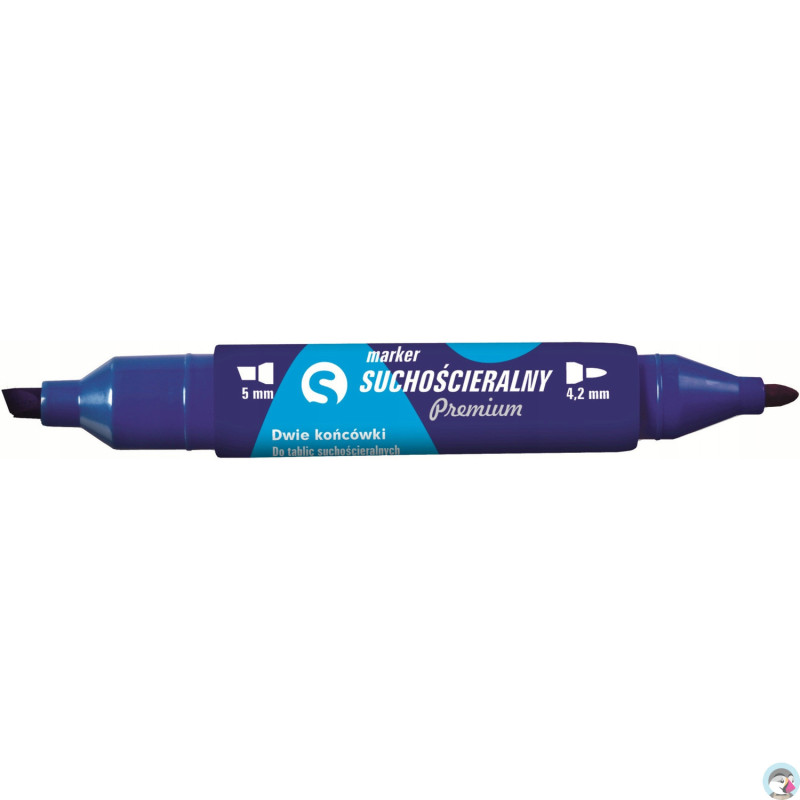 Marker suchościeralny dwustronny niebieski KM504-N2 TETIS 5mm/4.2mm