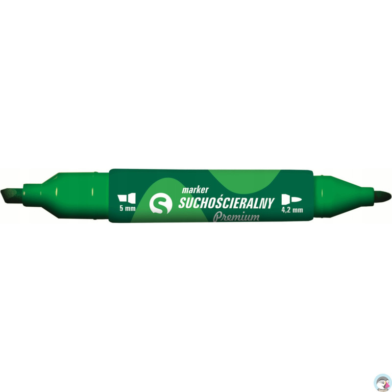 Marker suchościeralny dwustronny zielony KM504-Z2 TETIS 5mm/4.2mm