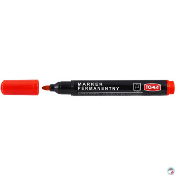 Marker permanentny okrągły czerwony TO-202 TOMA