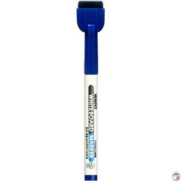 Marker suchościeralny niebieski mini z czyścikiem i magnesem TT8119 MUNGYO