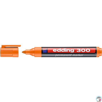 Marker permanentny pomarańczowy okrągła końcówka 300/006/P EDDING