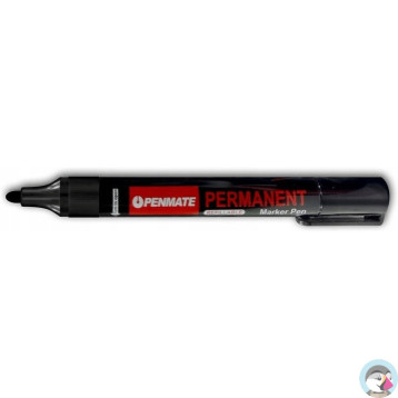 Marker permanentny czarny okrągły TT8610 PENMATE