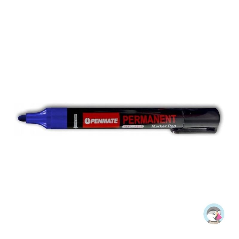 Marker permanentny niebieski okrągły TT8608 PENMATE
