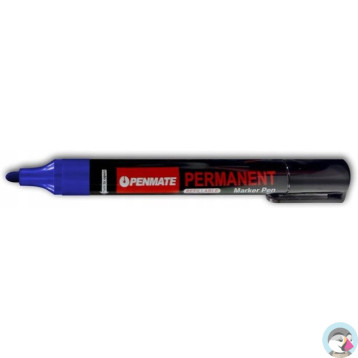 Marker permanentny niebieski okrągły TT8608 PENMATE
