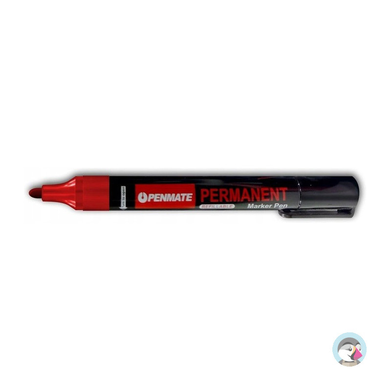 Marker permanentny czerwony okrągły TT8609 PENMATE