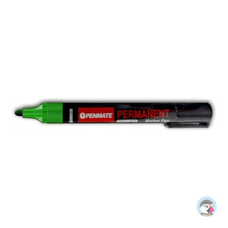 Marker permanentny zielony okrągły TT8611 PENMATE
