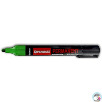 Marker permanentny zielony okrągły TT8611 PENMATE
