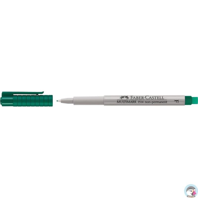 Marker nopermanent OHP zielony F 0,6mm 151463 FABER CASTELL