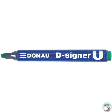 Marker permanentny D-SIGNER U zielony okrągła koncówka 2-4mm 7371001-06PL DONAU
