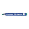 Marker permanentny D-SIGNER U zielony okrągła koncówka 2-4mm 7371001-06PL DONAU