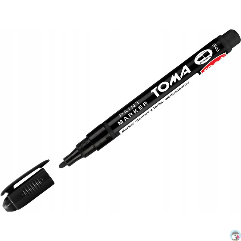 Marker olejowy F czarny 1,5mm TO-441 TOMA