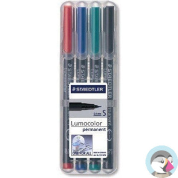 Foliopis permanentny B314 WP4 etui 4szt. STAEDTLER S314WP4