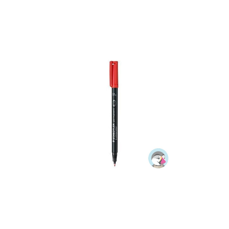 Foliopis permanentny F 318 czerwony STAEDTLER LUMOCOLOR S318-2