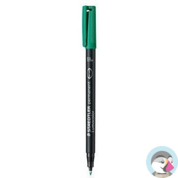 Foliopis permanentny F 318 zielony STAEDTLER LUMOCOLOR S318-5