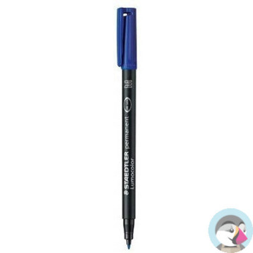Foliopis permanentny M 317 niebieski STAEDTLER LUMOCOLOR S317-3